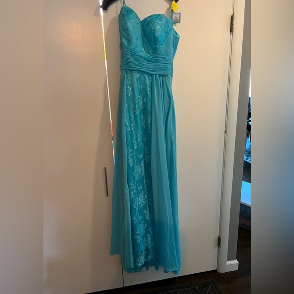 NWT Elsa Blue Prom Dress size 10 - Picture 1 of 5